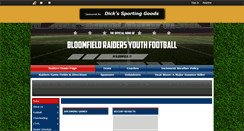 Desktop Screenshot of bloomfieldraidersfootball.leag1.com
