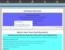 Tablet Screenshot of collingswoodrecleague.com.leag1.com