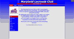Desktop Screenshot of marylandlacrosseclub.leag1.com