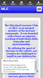 Mobile Screenshot of marylandlacrosseclub.leag1.com