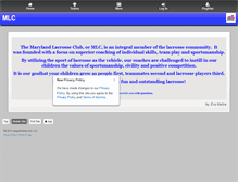 Tablet Screenshot of marylandlacrosseclub.leag1.com