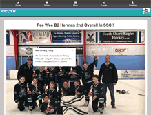 Tablet Screenshot of canalsharkshockey.leag1.com