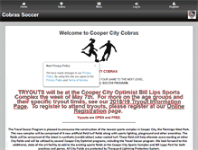 Tablet Screenshot of ccoptimisttravelsoccer.leag1.com