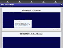 Tablet Screenshot of parkerhawksbasketball.leag1.com