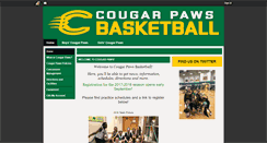 Desktop Screenshot of cougarpaws.leag1.com