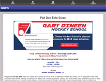 Tablet Screenshot of garydineenhockeyschool.leag1.com