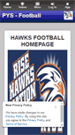 Mobile Screenshot of parkerhawksfootball.leag1.com