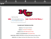 Tablet Screenshot of newcanaanyouthfootball.org.leag1.com