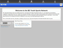 Tablet Screenshot of bcyouthsportsnet.leag1.com